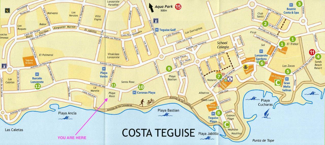 Luxury Casa Playa Roca Bord De Mer Коста Тегисе Екстериор снимка